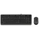 KIT TASTATURA SI MOUSE CU FIR F1010 A4TECH 