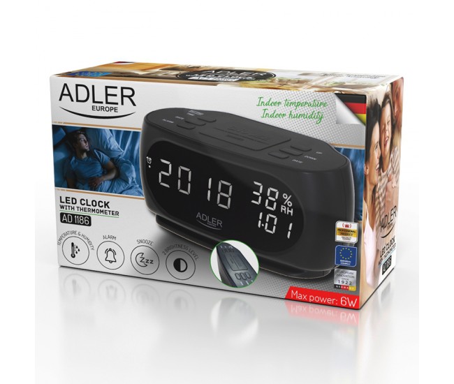 CEAS ALARMA CU AFISARE TEMPERATURA SI UMIDITATE ADLER 