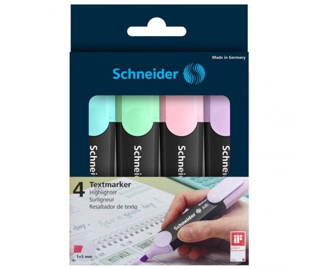 SET 4 EVIDENTIATOARE PASTEL SCHNEIDER 