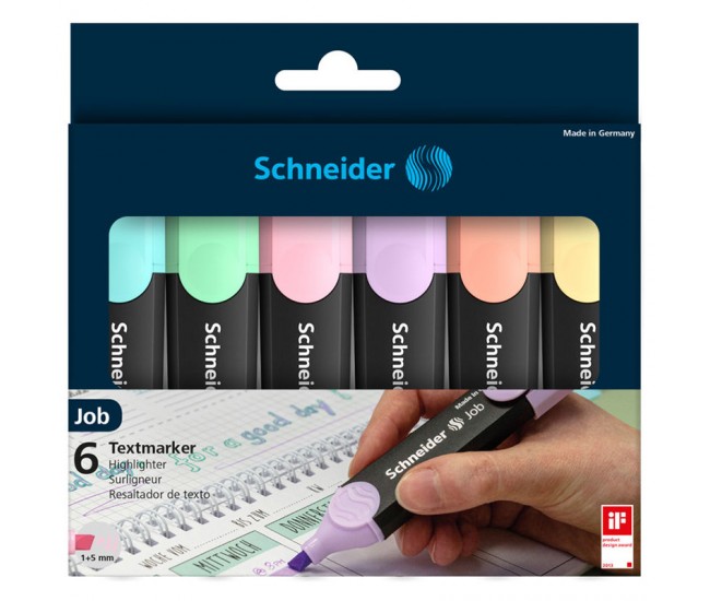 SET 6 EVIDENTIATOARE PASTEL SCHNEIDER 