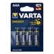 BATERIE ALCALINA ENERGY LR03 BL 4 BUC VARTA 