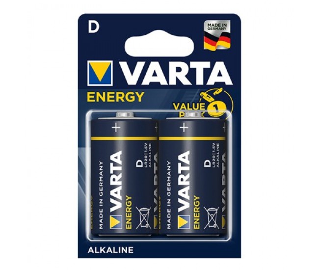 BATERIE ALCALINA ENERGY LR20 BL 2 BUC VARTA 