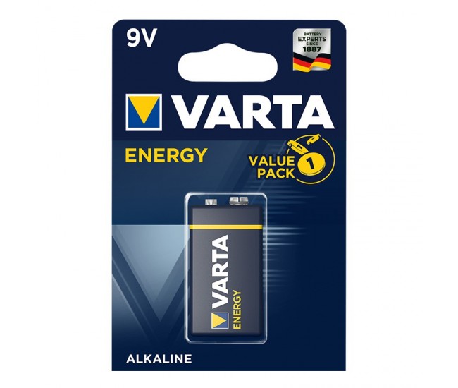 BATERIE ALCALINA ENERGY 9V BL 1 BUC VARTA 