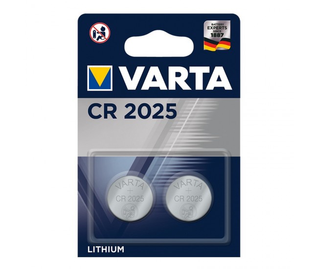 BATERIE CR2025 BLISTER 2 BUC VARTA 