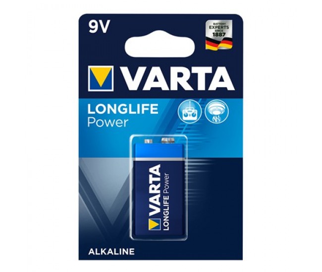 BATERIE ALCALINA 9V BLISTER 1 BUC VARTA LONGLIFE 