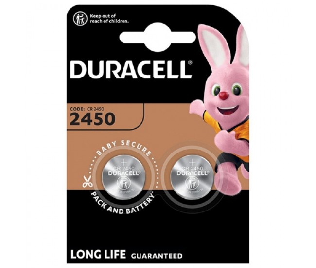 2 BATERII CR2450 BLISTER DURACELL 