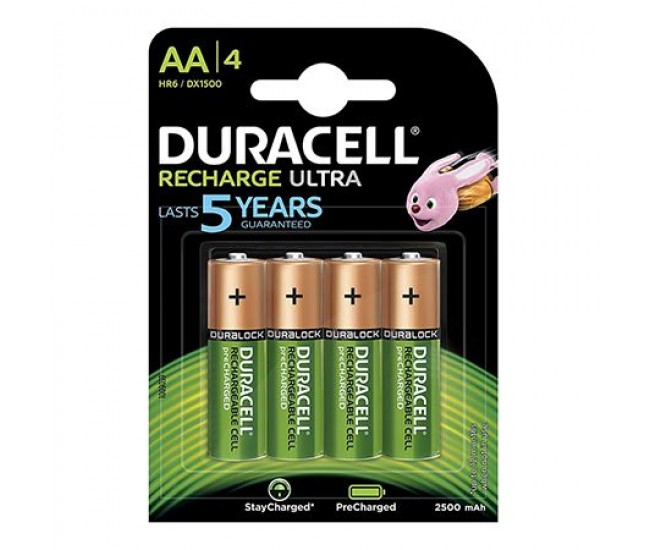 ACUMULATOR HR6 2500MAH BLISTER 4 BUC DURACELL 