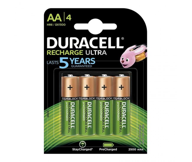 ACUMULATOR HR6 2500MAH BLISTER 4 BUC DURACELL 