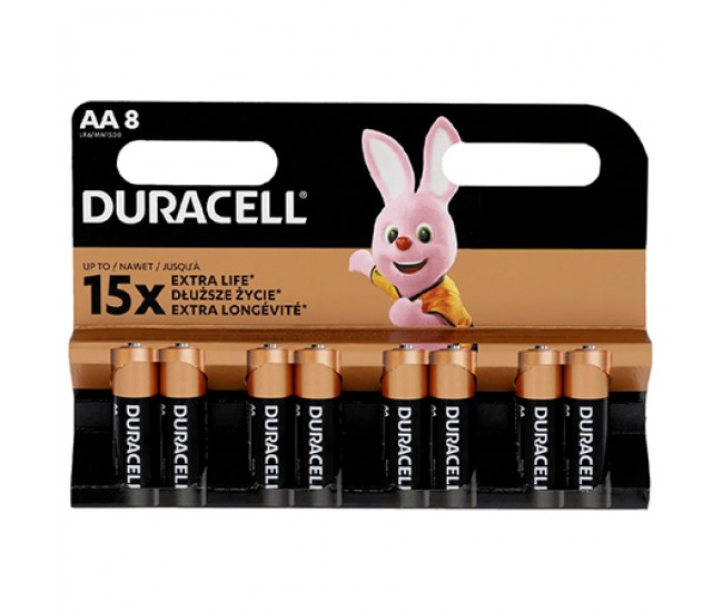 BATERIE ALCALINA LR06 BLISTER 8 BUC DURACELL 