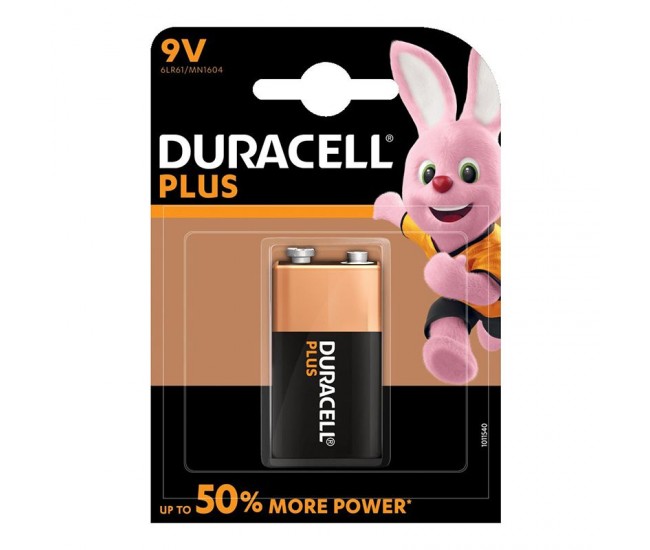 BATERIE ALCALINA 9V 6LR61 DURACELL 