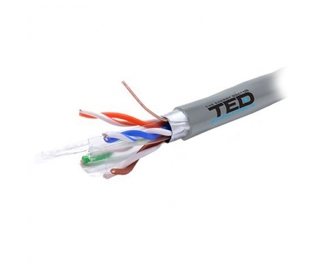 CABLU FTP CAT 6 CUPRU 0.52MM 305M TED ELECTRIC 