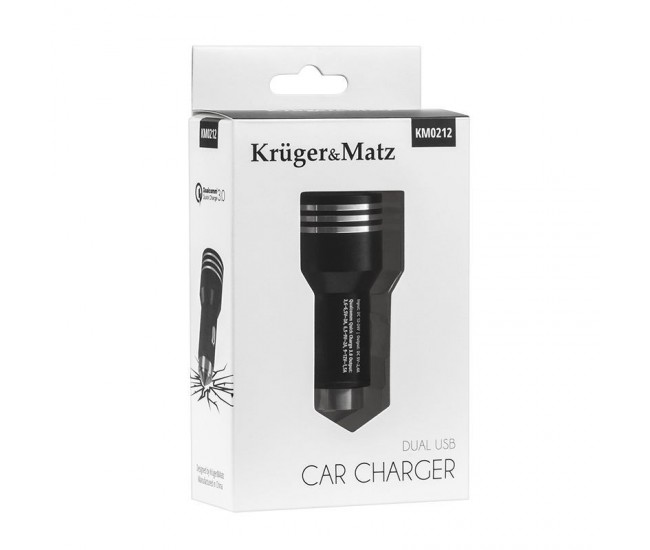 INCARCATOR AUTO 2XUSB QUICK CHARGE 3.0 