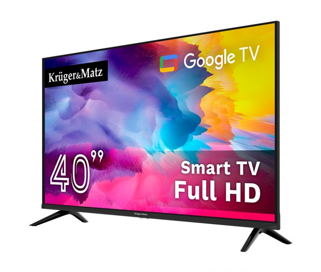 GOOGLE SMART TV 40 INCH 101CM H265 HEVC KRUGER&MATZ 