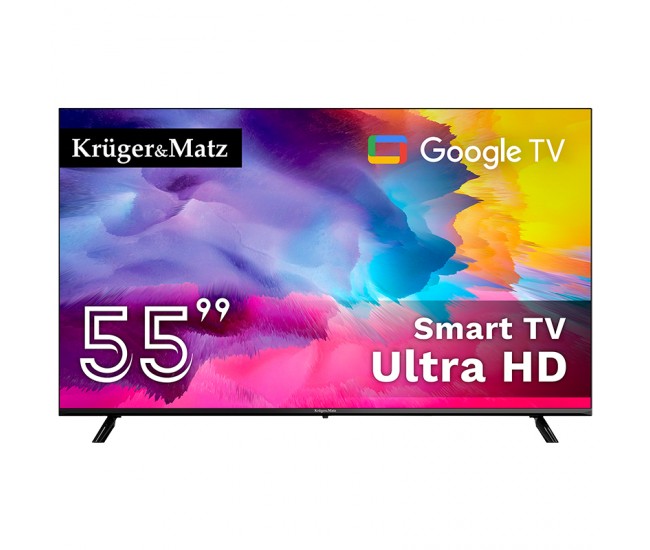 GOOGLE SMART TV 55 INCH 141CM ULTRAHD 4K KRUGER&MATZ 