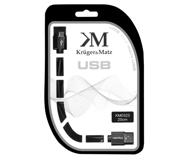 CABLU USB TATA-MICRO USB TATA 0.2M KRUGER&MATZ 