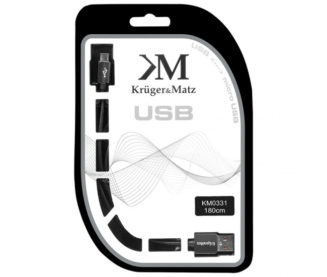 CABLU USB - MICRO USB 1.8M KRUGER&MATZ 