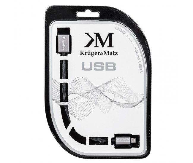 CABLU PRELUNGITOR USB-MICRO USB 1M KRUGER&MATZ 