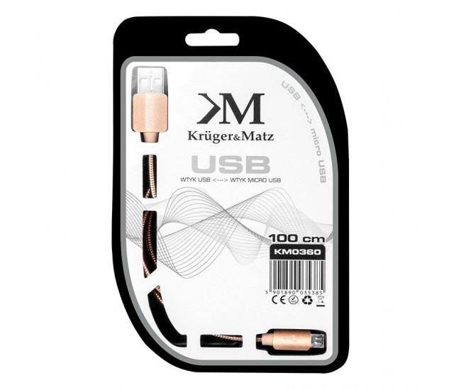 CABLU USB - MICRO USB 1M KRUGER&MATZ 