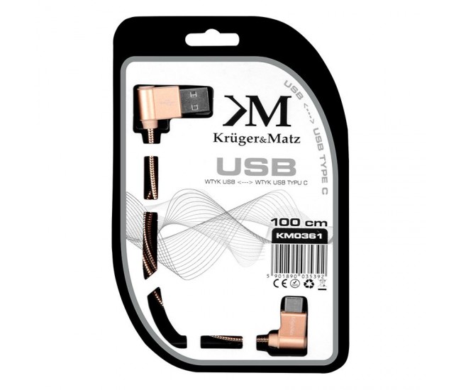 CABLU USB - USB TIP C 1M KRUGER&MATZ 