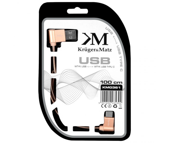 CABLU USB - USB TIP C 1M KRUGER&MATZ 