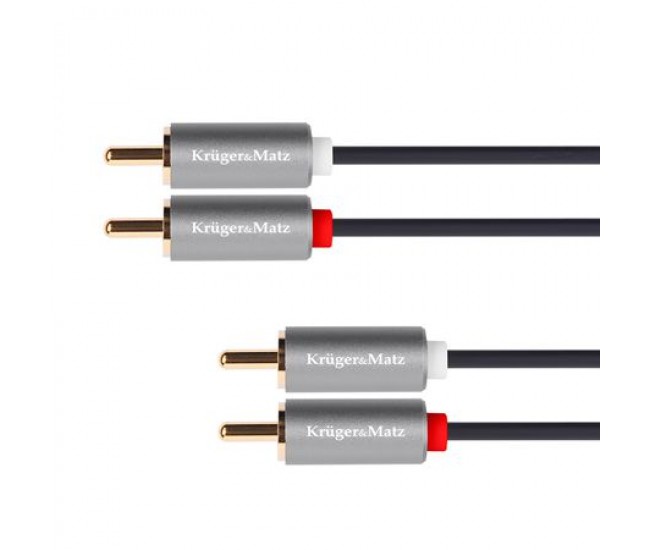 CABLU 2RCA - 2RCA 1.8M BASIC K&M 