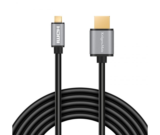 CABLU HDMI  - MICRO HDMI 1.8M BASIC K&M 