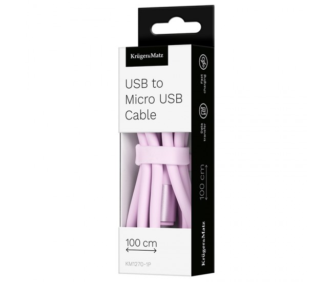 CABLU SILICON USB-MICRO USB 1M BASIC KRUGER&MATZ 