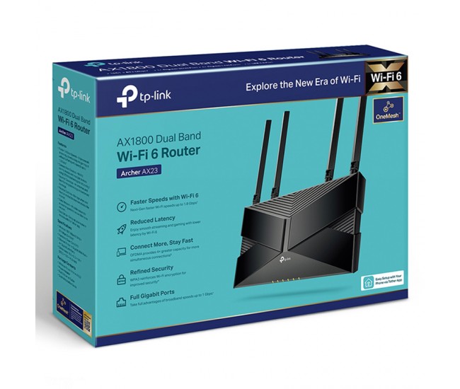 ROUTER 4 PORTURI GIGABIT WI-FI 6 AX1800 TP-LINK 