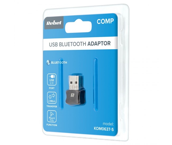 MINI ADAPTOR BLUETOOTH 5.0 NANOSTICK REBEL 