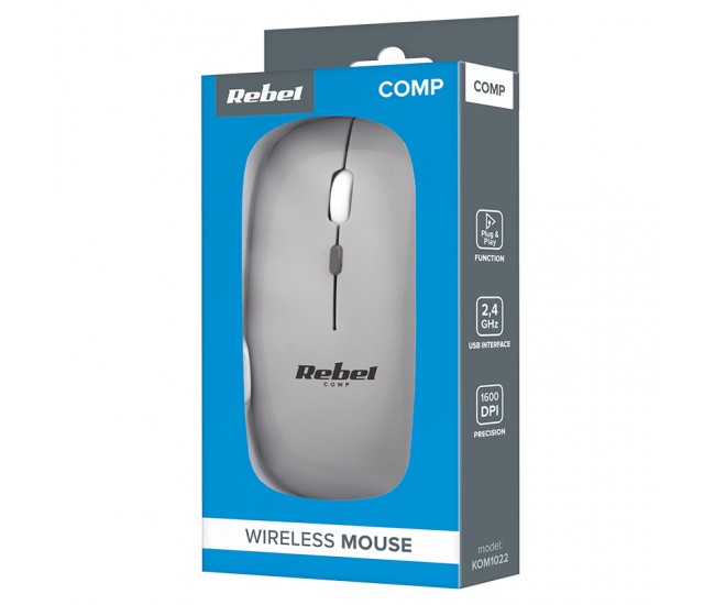 MOUSE WIRELESS 1600 DPI WM210 REBEL 