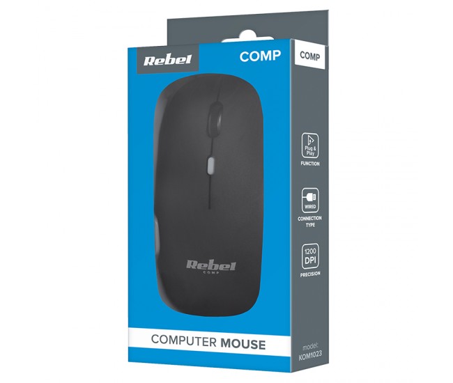 MOUSE CU FIR 1200 DPI WDM210 REBEL 