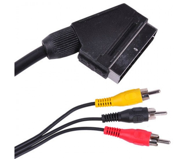 CABLU SCART-3RCA 1.5M 