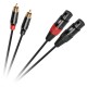 CABLU XLR - 2RCA 1M CABLETECH 