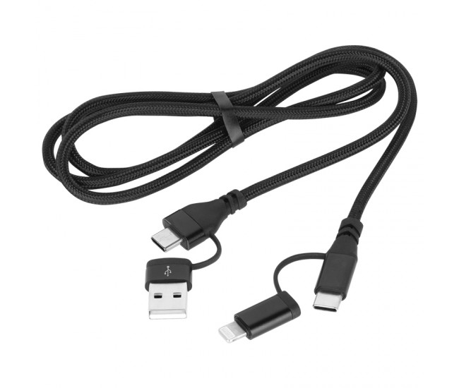 CABLU USB A/C - USB C/LIGHTNING (2+2) 1M 