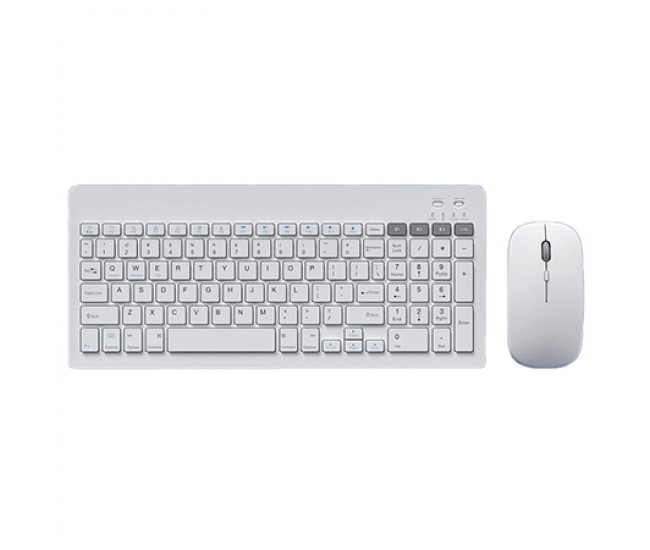 KIT TASTATURA SI MOUSE WIRELESS MISZ ALB OMEGA 