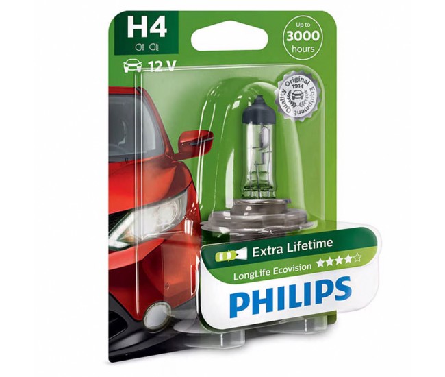 BEC AUTO H4 LONGLIFE ECOVISION PHILIPS 