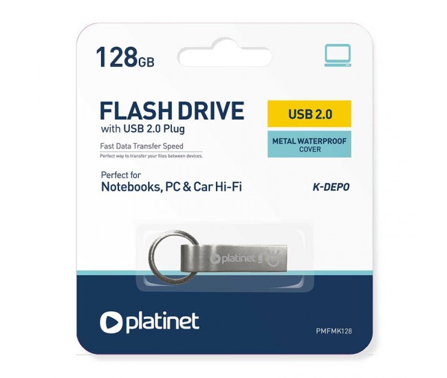 FLASH DRIVE USB K-DEPO 128GB PLATINET 