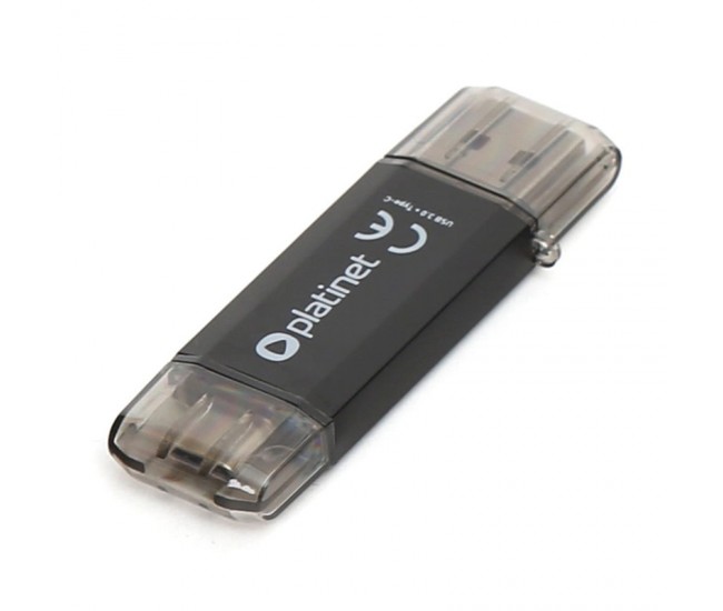 FLASH DRIVE USB 3.0 SI TYPE C 128GB C-DEPO PLATINET 