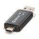 FLASH DRIVE USB 3.0 SI TYPE C 128GB C-DEPO PLATINET 