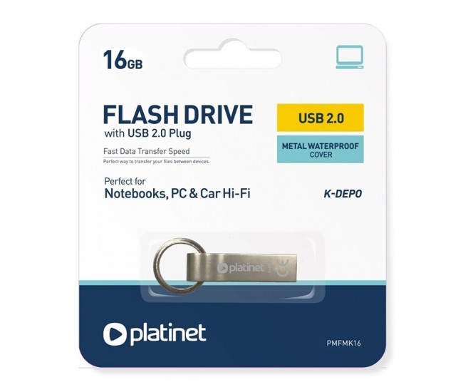 FLASH DRIVE USB K-DEPO 16GB PLATINET 