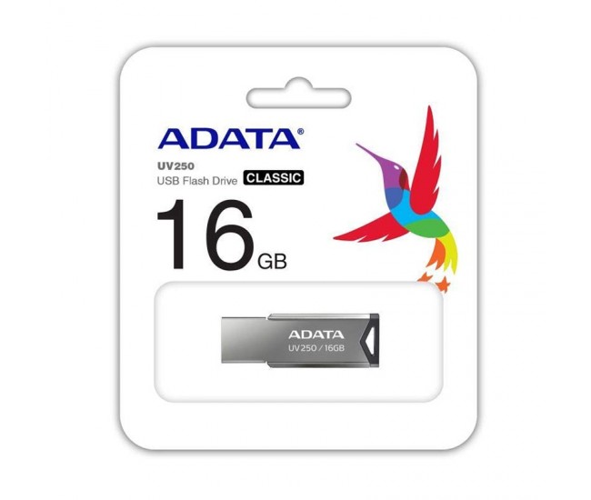 FLASH DRIVE USB 2.0 16GB UV250 METAL ADATA 