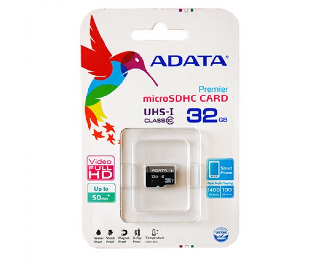 MICRO SD CARD 32GB CLASS 10 ADATA 