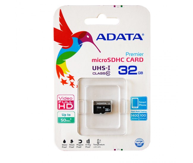 MICRO SD CARD 32GB CLASS 10 ADATA 