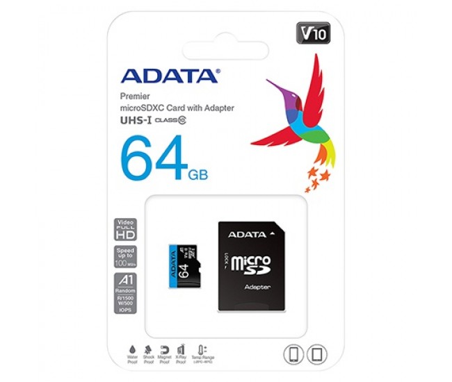 MICRO SDXC CLASA 10 64GB ADATA 