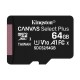 MICRO SD CARD 64GB CLASS 10 KINGSTON 