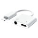 ADAPTOR SMARTPHONE LIGHTNING - 3.5MM AUX PLATINET 