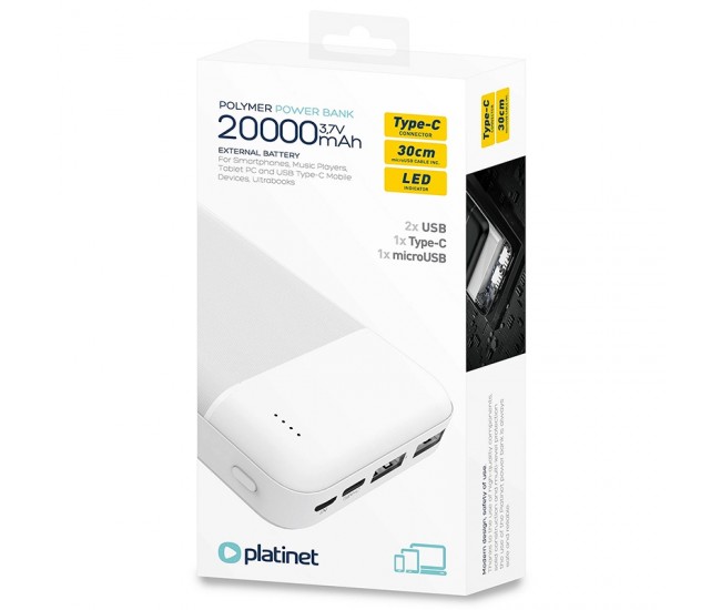 POWERBANK 20000MAH PLATINET 