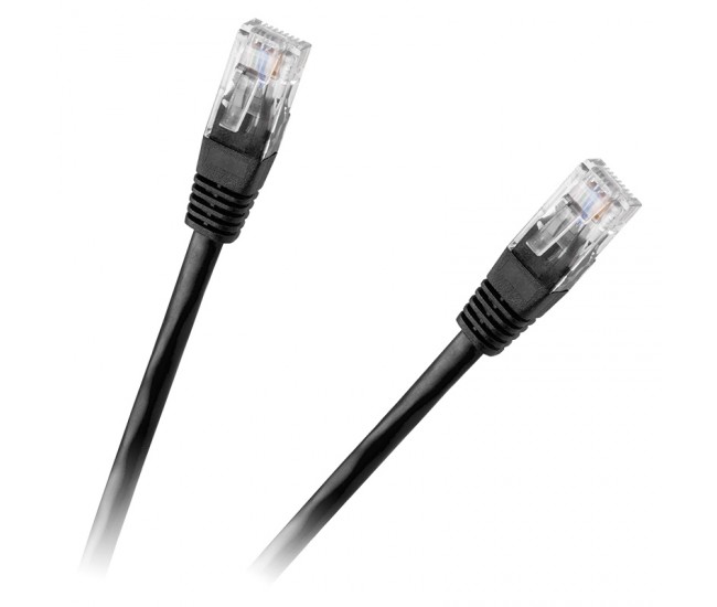 CABLU PATCHCORD UTP CAT6 10M NEGRU REBEL 