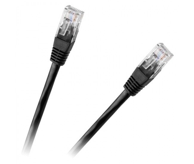 CABLU PATCHCORD UTP CAT6 3M NEGRU REBEL 