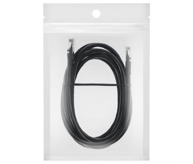 CABLU PATCHCORD UTP CAT6 3M NEGRU REBEL 